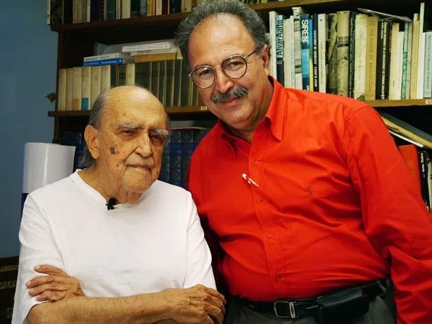 Mussa Calil ao lado de Oscar Niemeyer