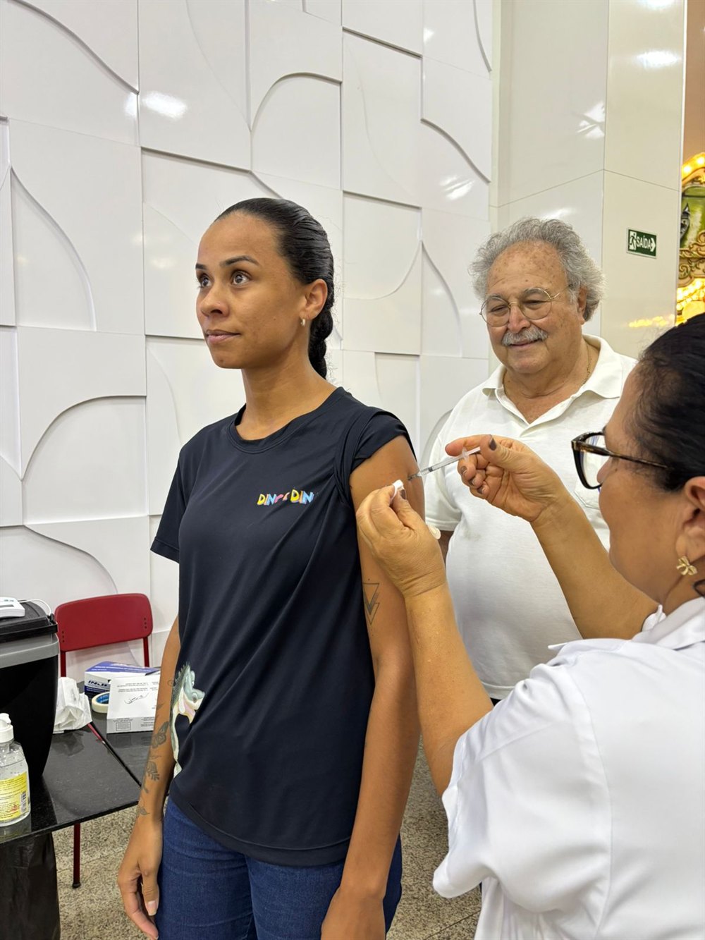 Campanha de vacinação acompanhada por Mussa Calil